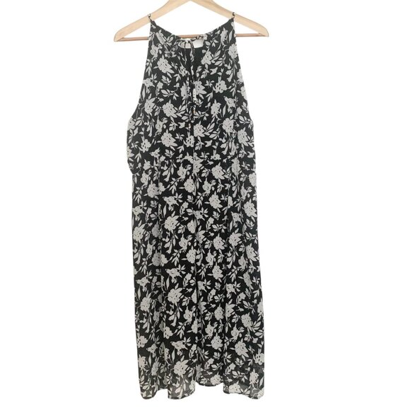 Suzanne Betro sleeveless black and white floral dress - Picture 2 of 12